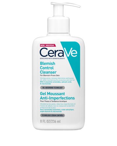 CeraVe Blemish Control Set - Cleansing Gel and Blemish Gel, 236 + 40 ml